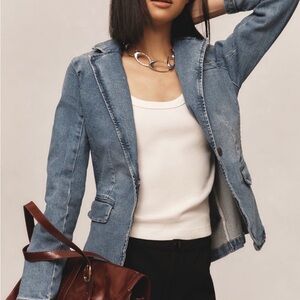 Dear John Minah Denim Blazer SizeXL -NWT